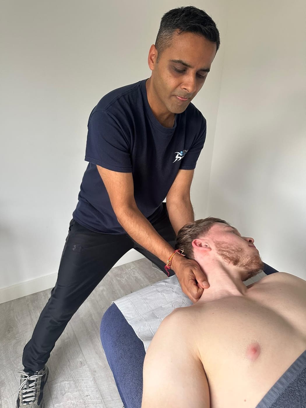 Relaxing neck and shoulder massage